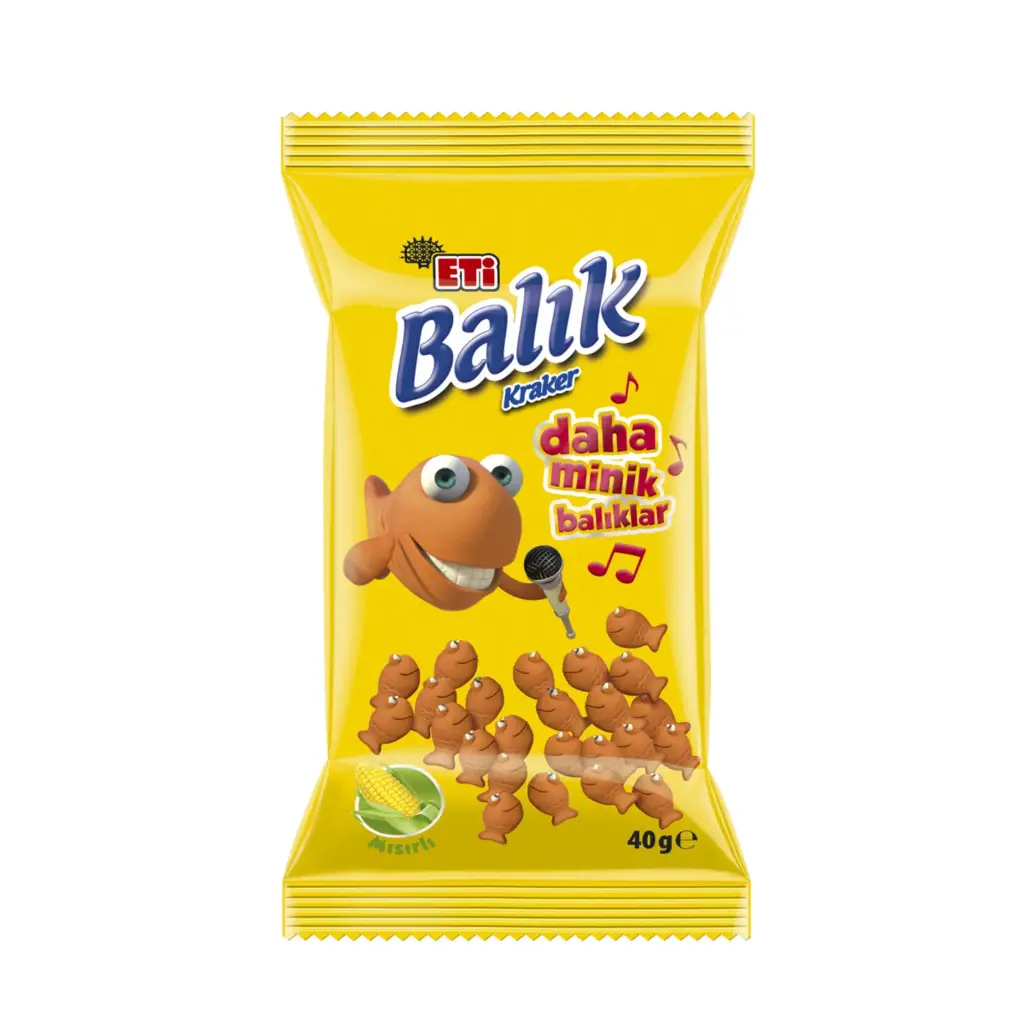 ETİ | BALIK MİNİ MISIRLI KRAKER 40G*18