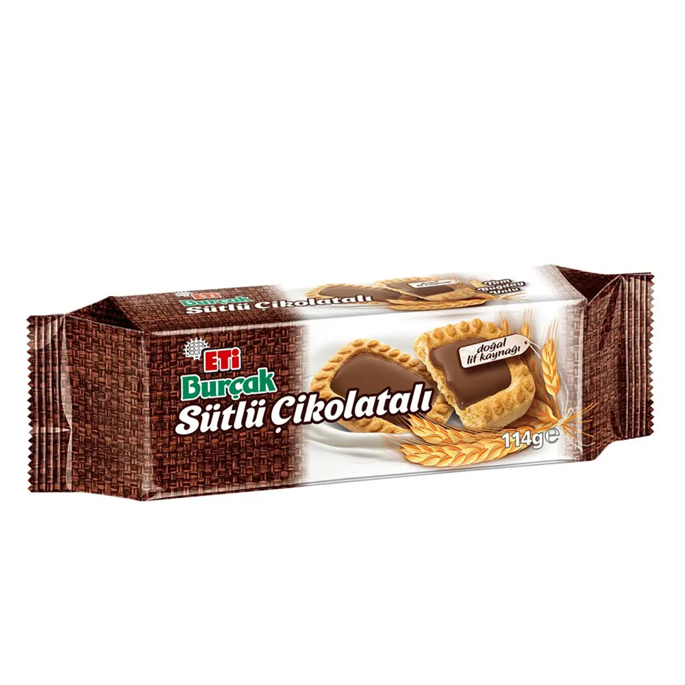 ETİ BURÇAK LİF KAYNAĞI SÜTLÜ ÇİKOLATALI 12*114GR
