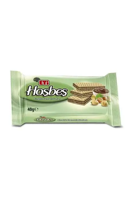 ETİ HOŞBEŞ FINDIK KREMALI GOFRET 24*40GR