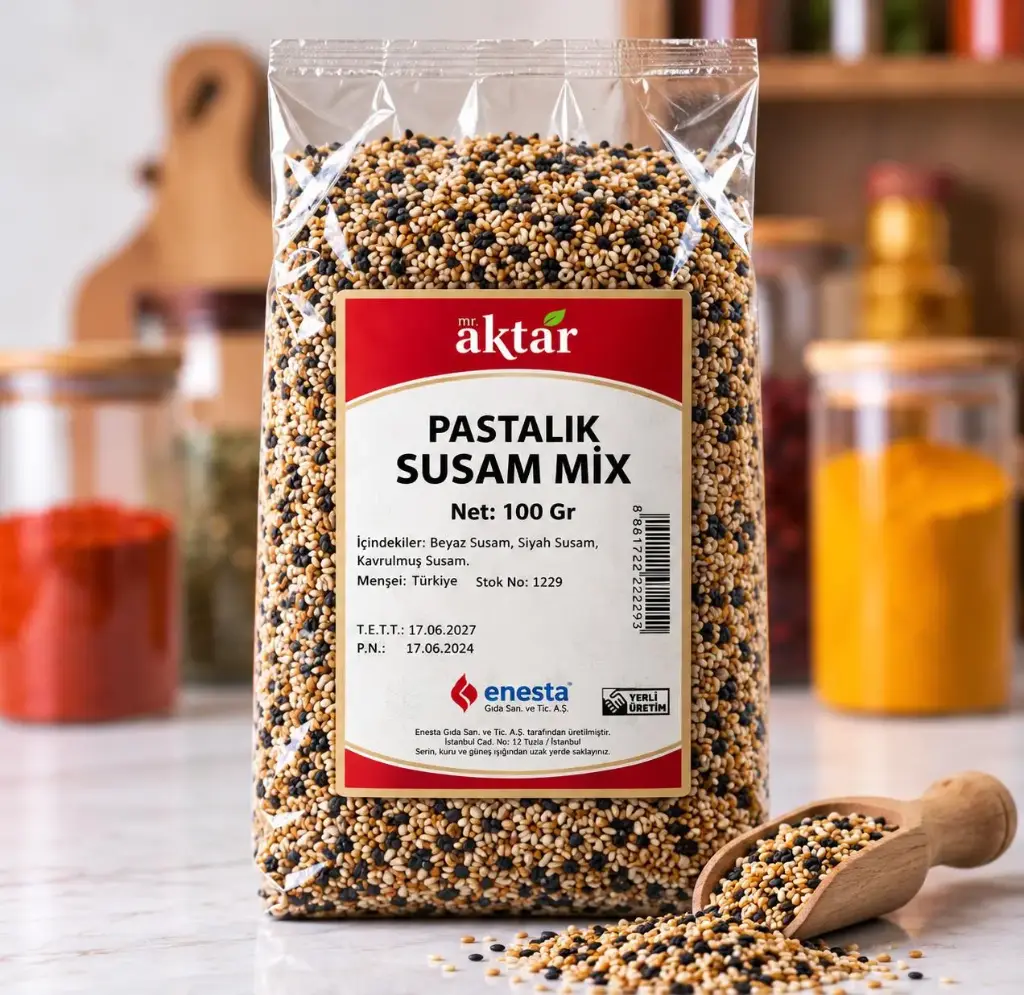 MİNİ MR AKTAR PASTALIK SUSAM MİX 100GR