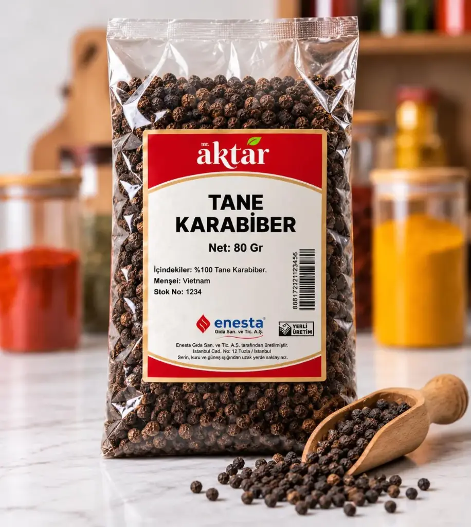MİNİ MR AKTAR TANE KARABİBER 80GR