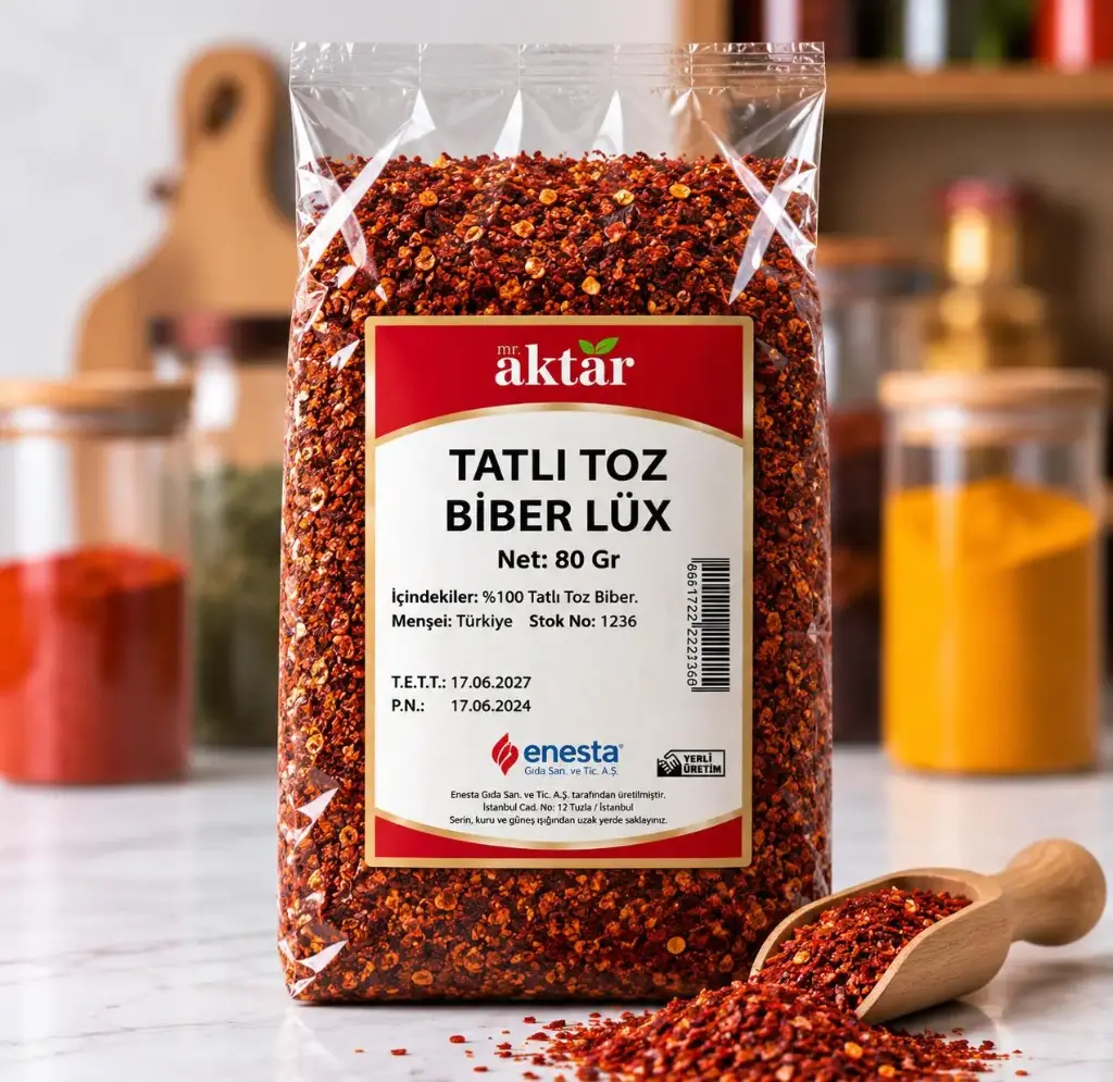 MİNİ MR AKTAR TATLI TOZ BİBER LÜX 80GR