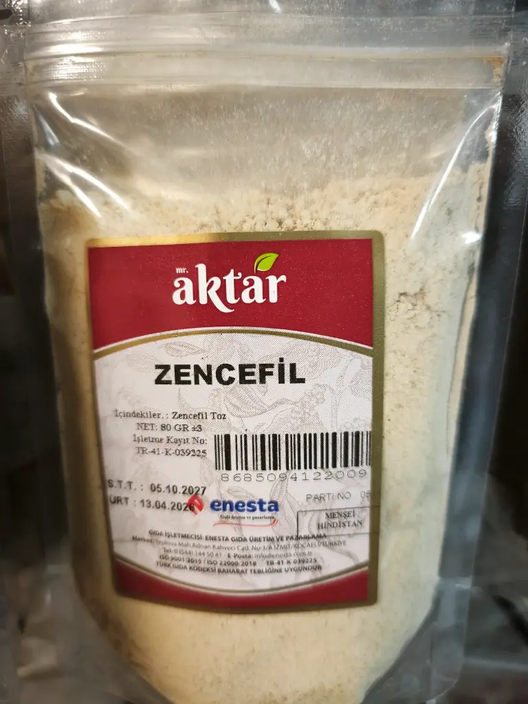 MİNİ MR AKTAR ZENCEFİL TOZ 80GR