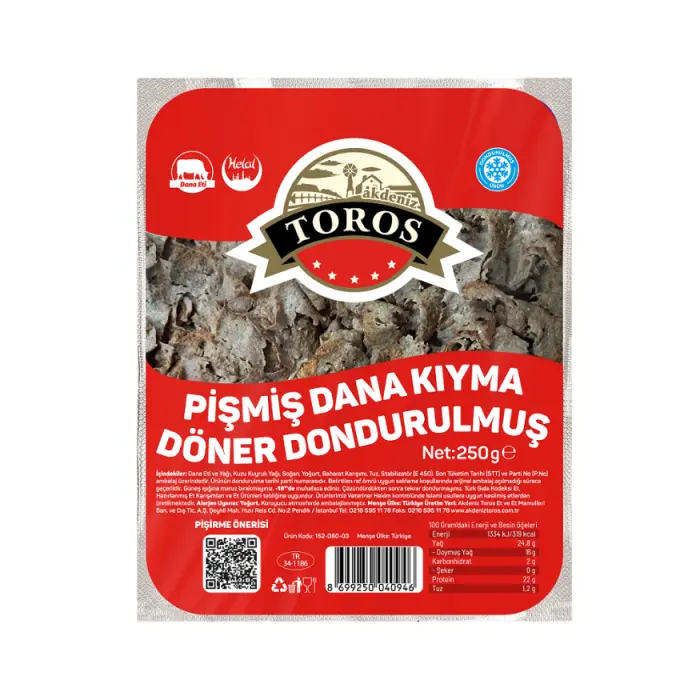 PİŞMİŞ KIYMA DÖNER ADET 250GR