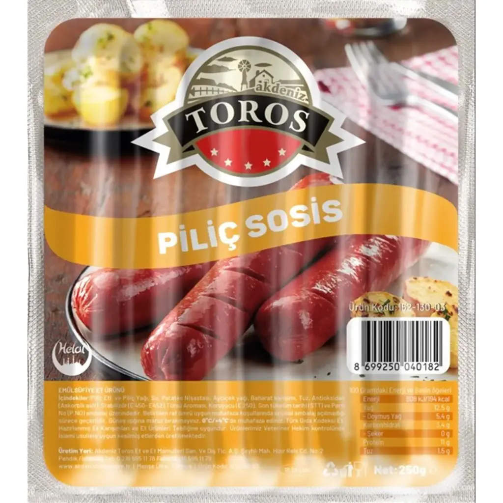 SOSİS PİLİÇ 5Lİ ADET 225GR