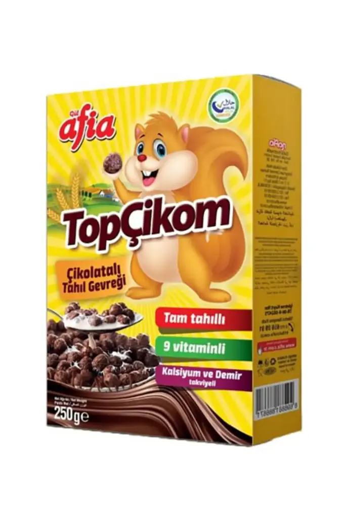 TOPTİP CHOCOBOOM KAKAOLU TAHIL GEVREĞİ 23GR*48