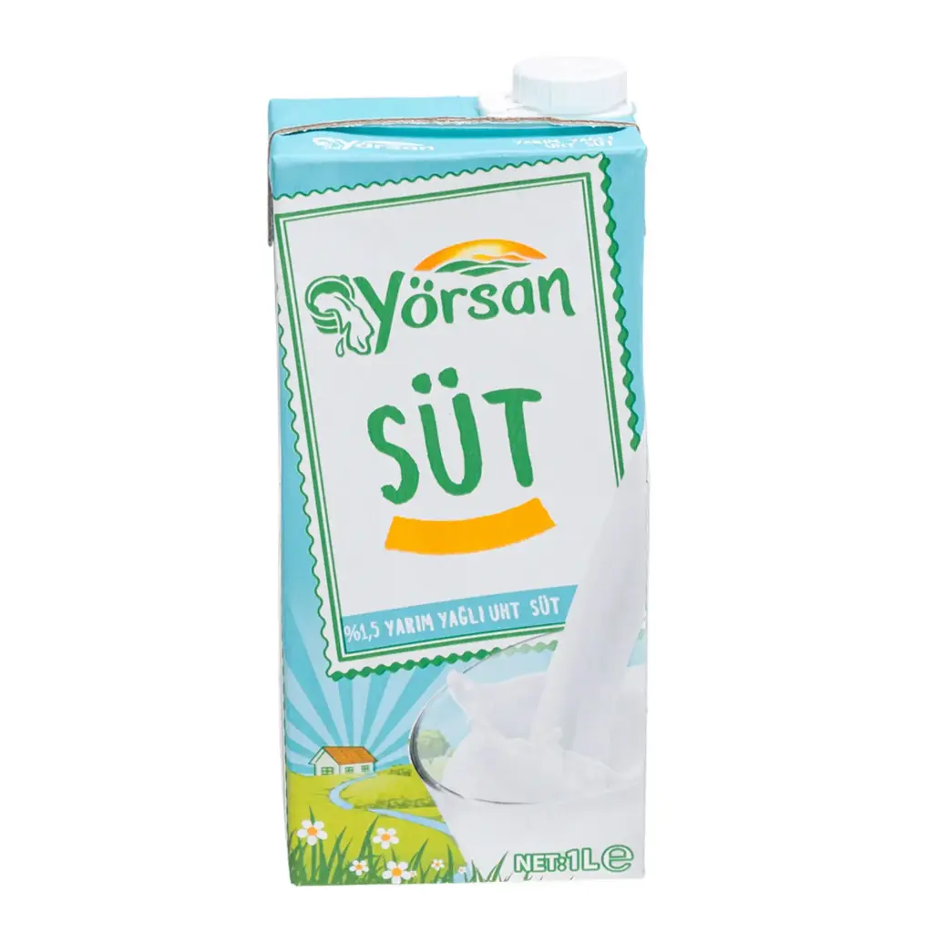 YÖRSAN YARIM YAĞLI SÜT 1000ML ADET