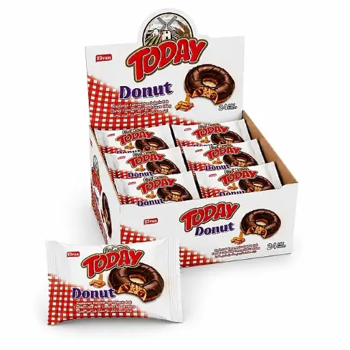 [1369] ELVAN TODAY DONUT KARAMELLİ 40GR*24