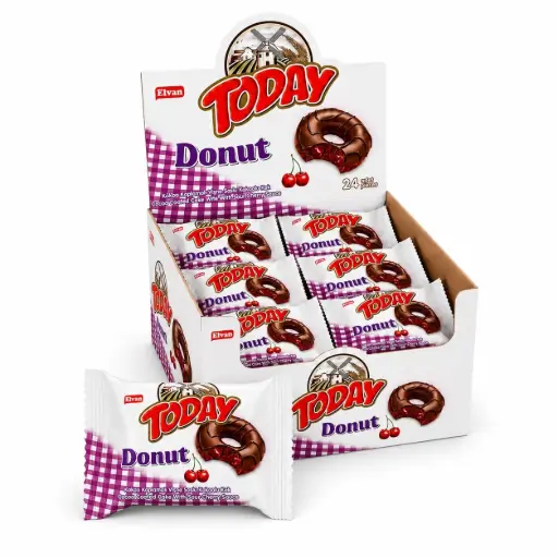 [1371] ELVAN TODAY DONUT VİŞNELİ 40GR*24