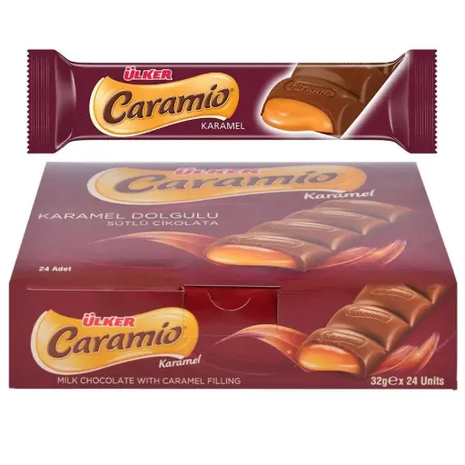 [1383] ETİ CARAMİO KARAMELİ ÇİKOLATA 24LÜ