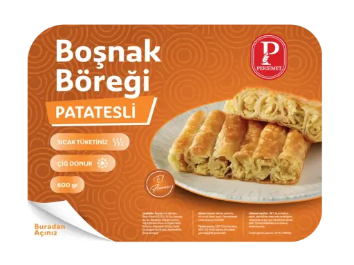 [1469] PEKSİMET ÇİĞ DONUK BOŞNAK BÖREĞİ PATATESLİ 600 GR