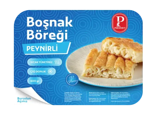 [1470] PEKSİMET ÇİĞ DONUK BOŞNAK BÖREĞİ PEYNİRLİ 600 GR