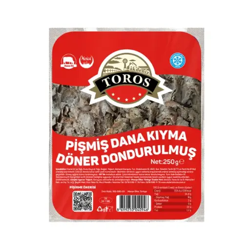 [15208003] PİŞMİŞ KIYMA DÖNER 250 GR (KOLİ 7 KG)