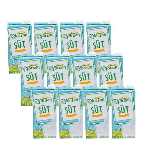 [1645] YÖRSAN YARIM YAĞLI SÜT 1000ML*12