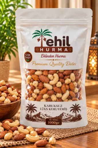 EHİL HURMA | KARIŞIK KURUYEMİŞ LÜX 1000GR